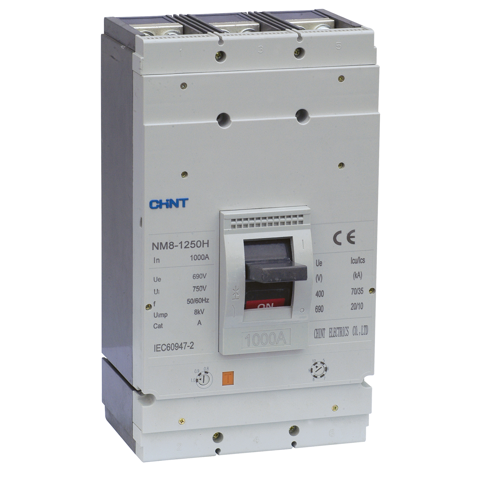 NM8-1250H-3P کلید اتوماتیک قابل تنظیم چینت 1250 آمپر - تصویر 1