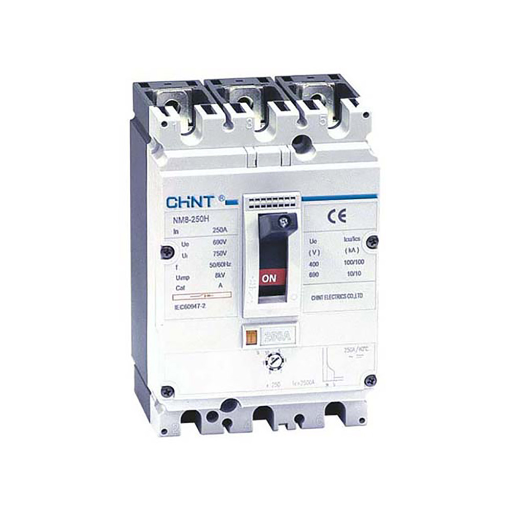 NM8-250H-3P کلید اتوماتیک قابل تنظیم چینت 250 آمپر - تصویر 1