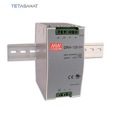 DRH-120 منبع تغذیه 24 ولت 5 آمپر مین ول DRH-120-24 - تصویر 1