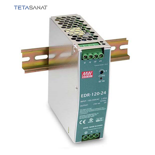 EDR-120 منبع تغذیه 24 ولت 5 آمپر مین ول EDR-120-24 - تصویر 1