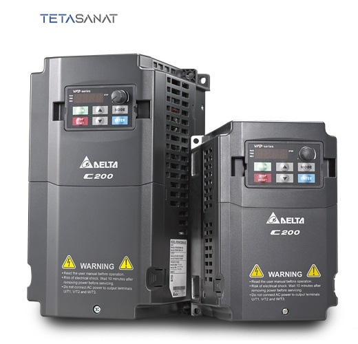 C200 اینورتر سه فاز 3.7kW دلتا VFD037CB23A-21M - تصویر 1