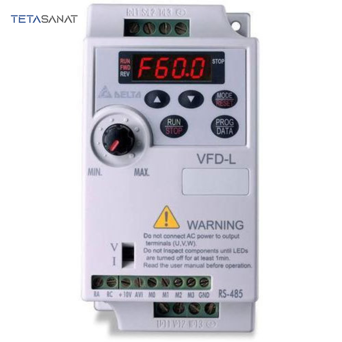 delta-vfd-l اینورتر تکفاز 0.7kW دلتا VFD007L21 - تصویر 1