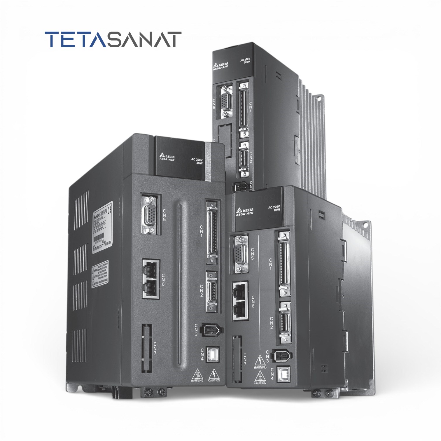 A2R-1 پک کامل سروو موتور ECMA-L1221BR3 و سروو درایو ASD-A2R-1B43-M دلتا سری A2R ساده 11 کیلووات 1500 دور - تصویر 1