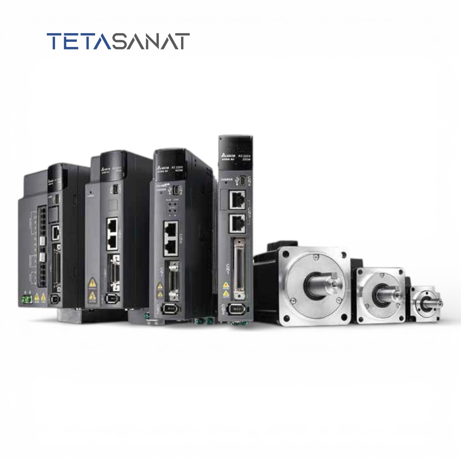 A3-1 پک کامل سروو موتور ECM-A3L-CY0807RS1 و سروو درایو ASD-A3-0721-M دلتا سری A3 ساده 750 وات 3000 دور - تصویر 1