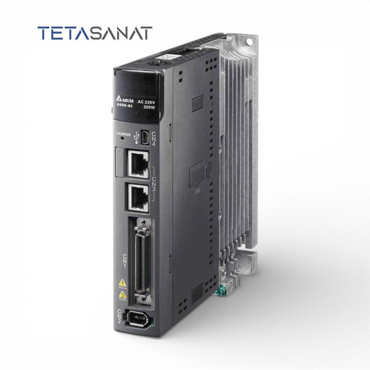 پک کامل سروو موتور ECM-A3L-CY0807SS1 و سروو درایو ASD-A3-0721-M دلتا سری A3 ترمزدار750 وات 3000 دور - تصویر 2