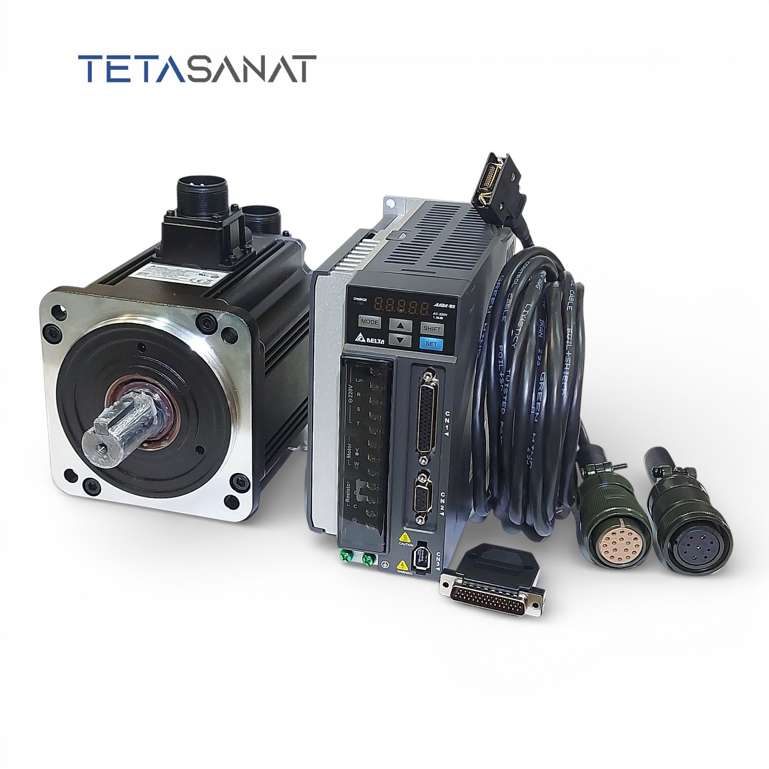 B2-1 پک کامل سروو موتور ECMA-E21315R4 و سروو درایو ASD-B2-1521-B دلتا سری B2 ساده 1.5 کیلووات 2000 دور - تصویر 1