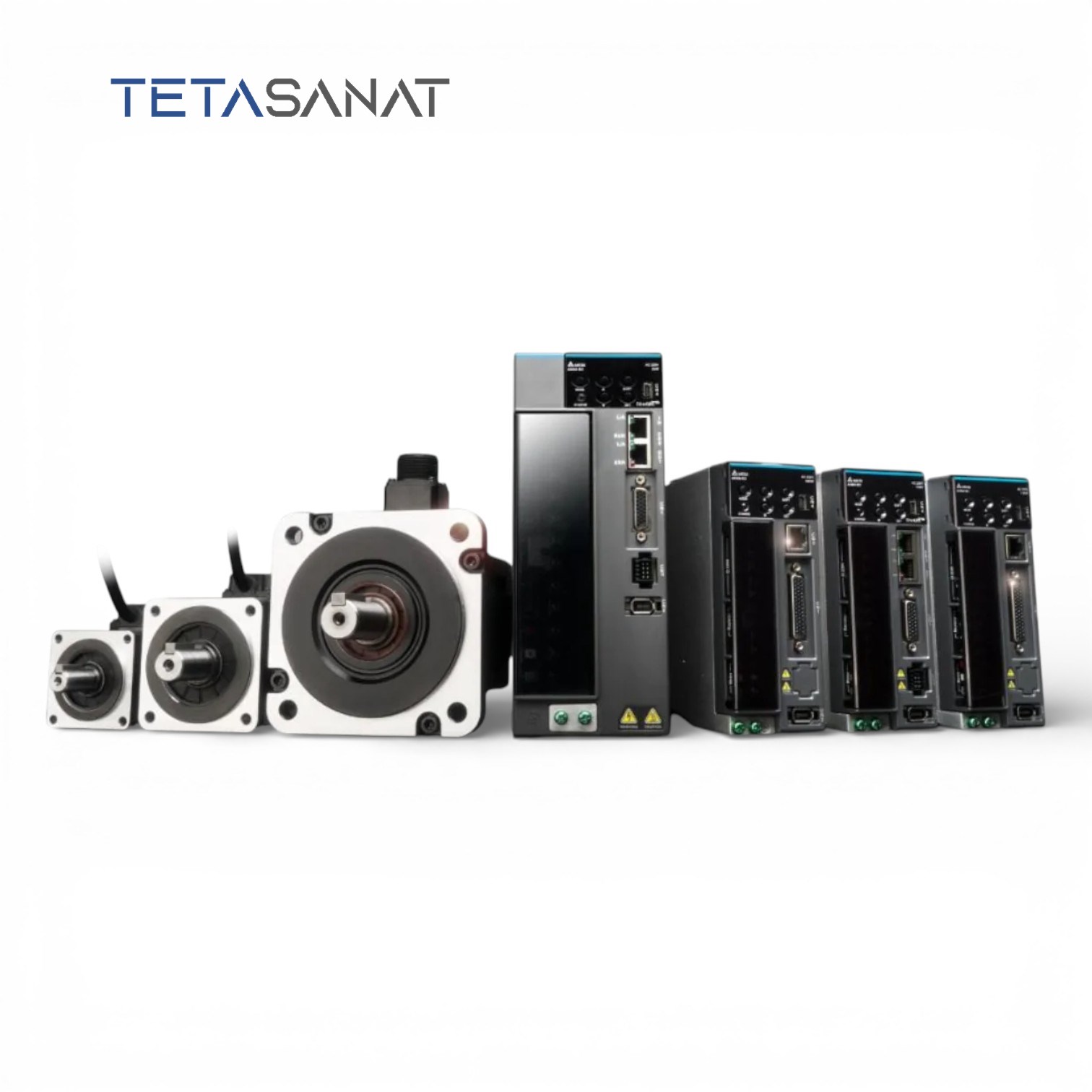 B3-1 پک کامل سروو موتور ECM-B3M-E21310RS1 و سروو درایو ASD-B3-1021-L دلتا سری B3 ساده 1 کیلووات 2000 دور - تصویر 1