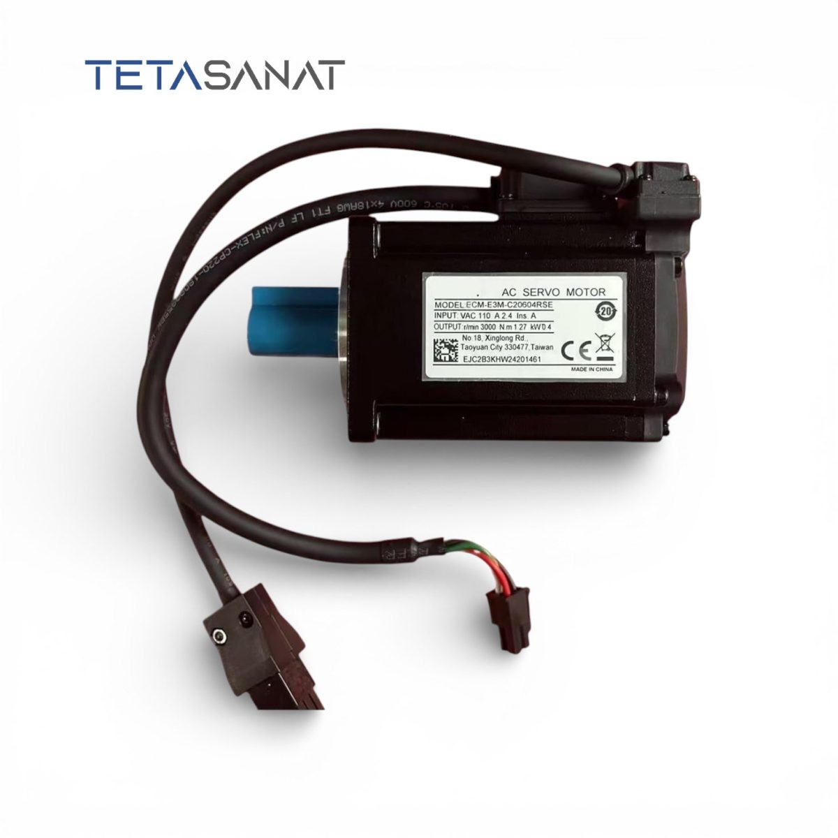 پک کامل سروو موتور ECM-E3M-C20604SSE و سروو درایو ASD-E3-0421-L دلتا سری E3 ترمزدار400 وات 3000 دور - تصویر 2