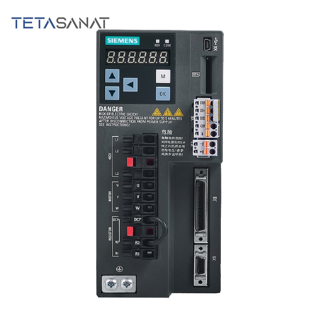 6SL3210-5FE10-8UA0 سروو درایو 0.75 کیلووات سری V90 زیمنس 6SL3210-5FE10-8UA0 - تصویر 1