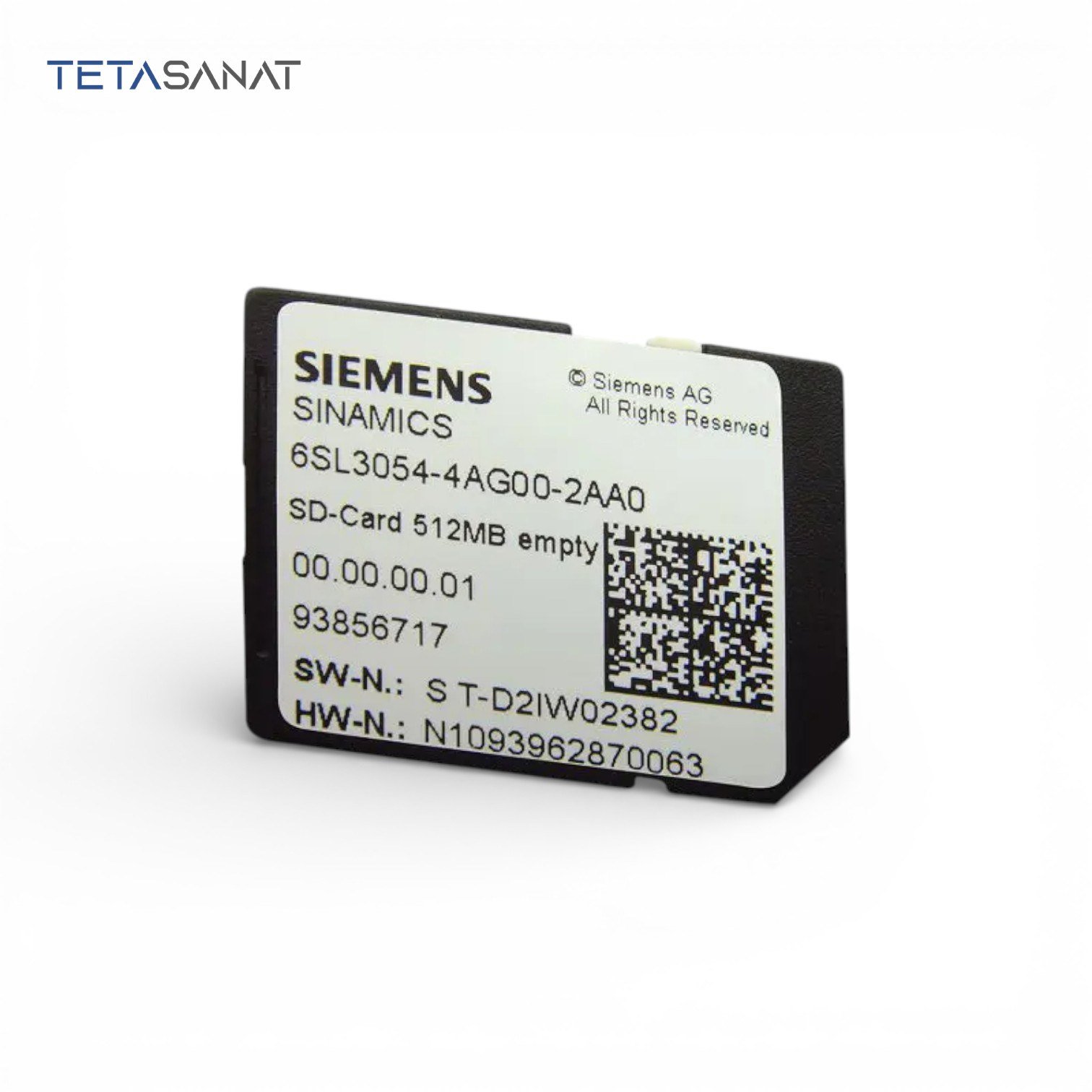 6sl3054-4ag00-2aa0 کارت حافظه درایو G120 زیمنس 6SL3054-4AG00-2AA0 - تصویر 1