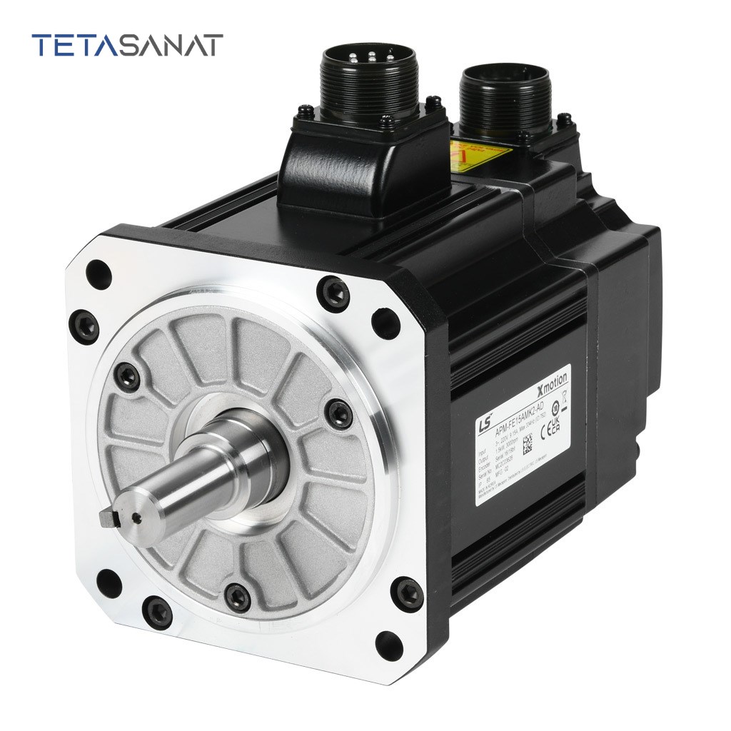 APM-FE15AMK2-1 سروو موتور 1.5 کیلووات 3000 دور ترمزدار XML-FEP15AMK2E ال اس - تصویر 1