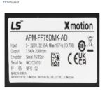 سروو موتور 7.5 کیلووات 1500 دور ساده APM-FFP75GMKE ال اس - تصویر 4