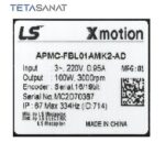 سروو موتور 100 وات 3000 دور ترمزدار APMC-FBL01AMK2 ال اس - تصویر 4