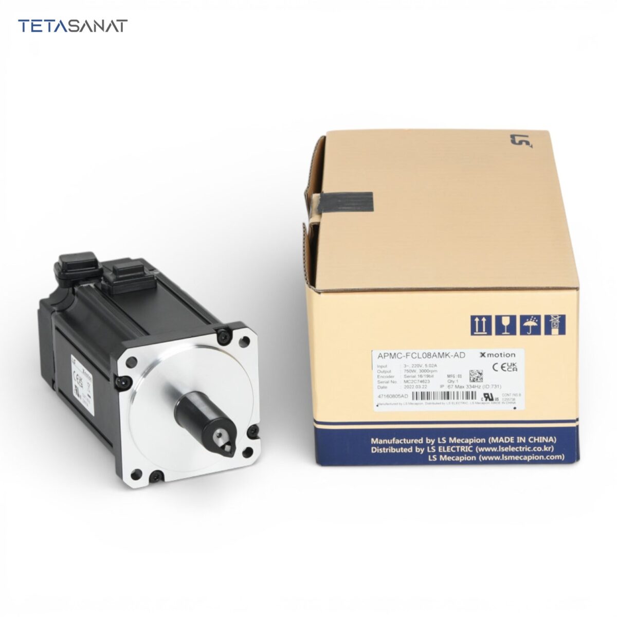 سروو موتور 800 وات 3000 دور ساده XML-FC08ANKE ال اس - تصویر 3